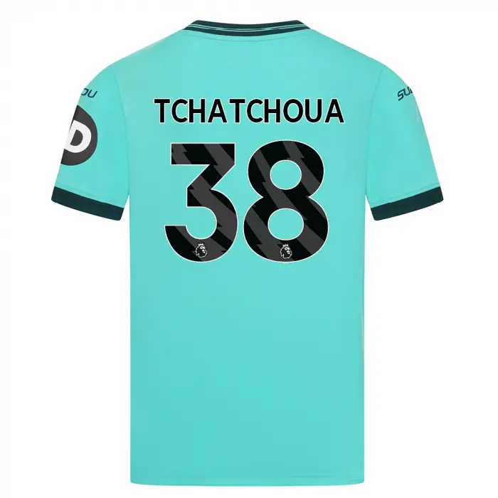 Wolves Kits Shop | Official 2025-26 Wolves Away Shirt – Junior TCHATCHOUA 38 Wolverhampton Wanderers Apparel